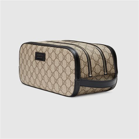 gucci toiletry bag leather|gucci shoulder tote bag.